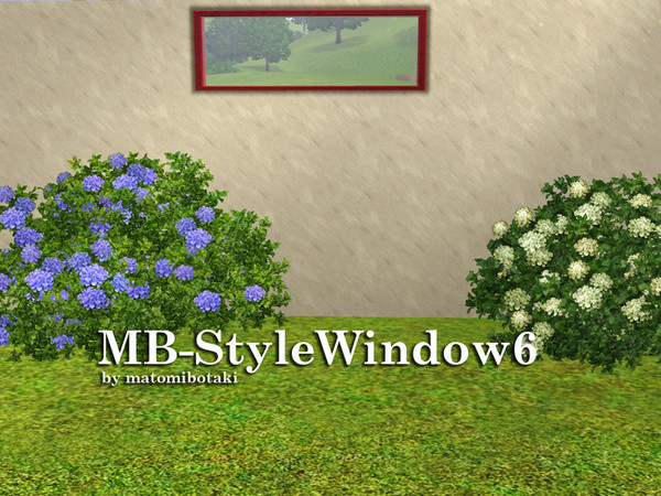 Sims 3 — MB-StyleWindow6 by matomibotaki — MB-StileWindow6 by matomibotaki, 2x1 smaller and higher, new mesh,