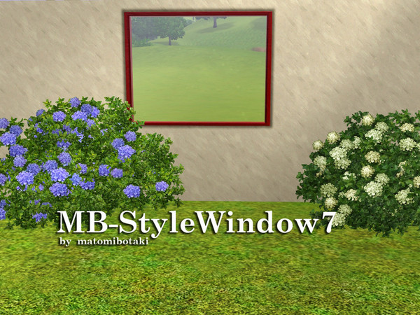 Sims 3 — MB-StyleWindow7 by matomibotaki — MB-StyleWindow7 by matomibotaki, 2x1 counter high, new mesh, recolorable.