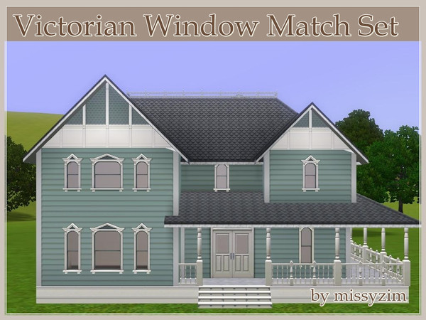 Sims 3 — Victorian Window Match Set by missyzim — A set of 5 windows to match the EA Wishing Window.