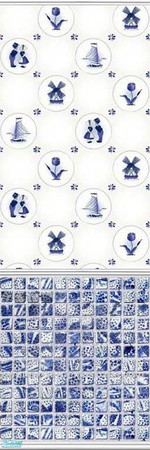 Sims 2 — Deftly Delft - 31 by drouinr — Delftware, or Delft pottery, denotes blue and white pottery made in and around