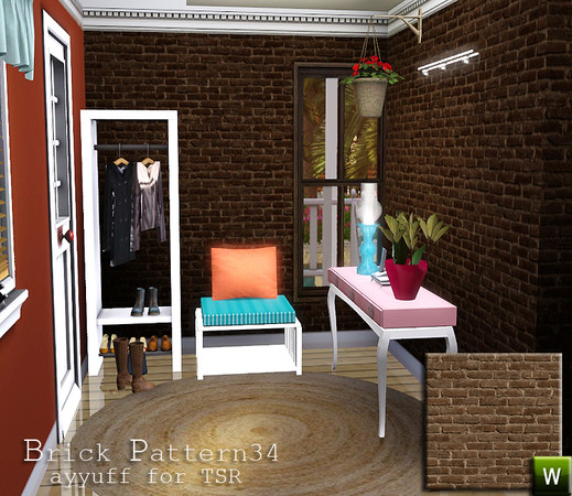 Sims 3 — Brick Pattern34 by ayyuff — Brick Pattern34 by ayyuff