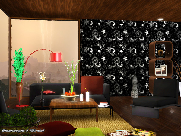 Sims 3 — Blackstyle II (Birds) by TSR Archive — By Pralinesims under Theme 