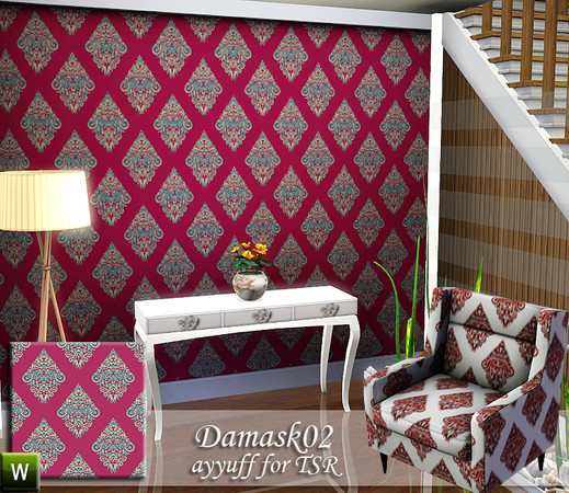 Sims 3 — Damask Pattern02 by ayyuff — Damask Pattern02 by ayyuff