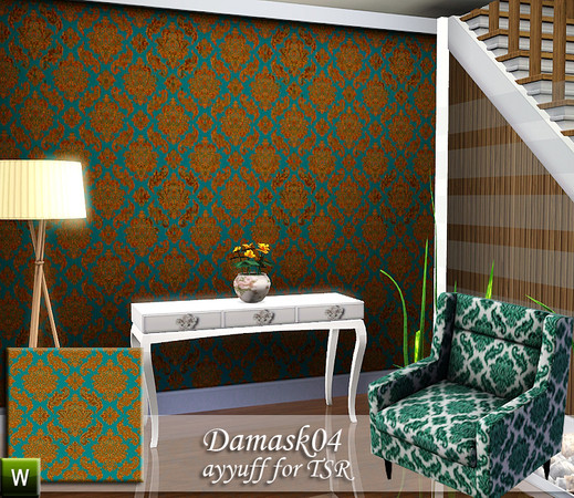 Sims 3 — Damask Pattern04 by ayyuff — Damask Pattern04 by ayyuff