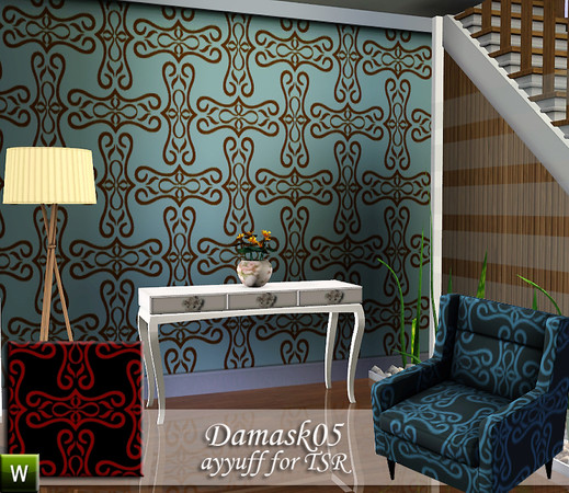 Sims 3 — Damask Pattern05 by ayyuff — Damask Pattern05 by ayyuff