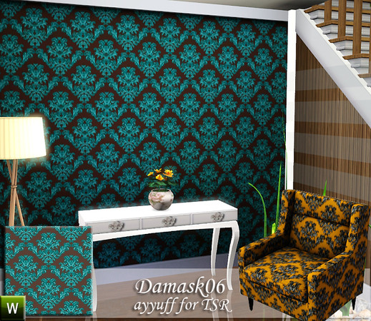 Sims 3 — Damask Pattern06 by ayyuff — Damask Pattern06 by ayyuff