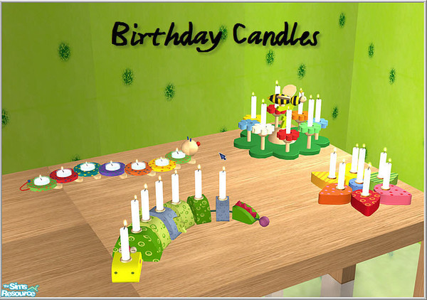 Sims 2 — Birthday Candles by Birgit43 — some deco for your birthday partys