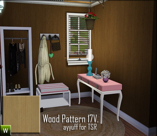 Sims 3 — Wood Pattern17V. by ayyuff — re-colorable wood pattern