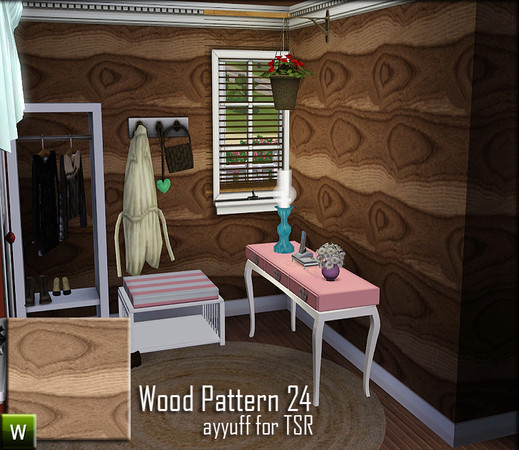 Sims 3 — Wood Pattern24 by ayyuff — re-colorable wood pattern