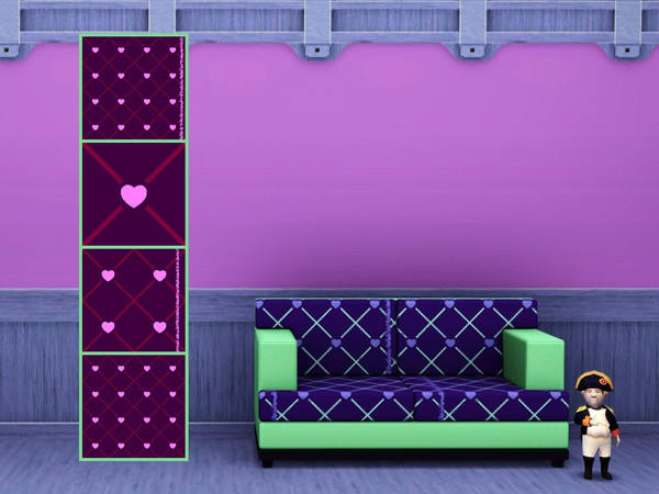 Sims 3 — Fun with Hearts by Flovv — Nice set of patterns with fun and love.