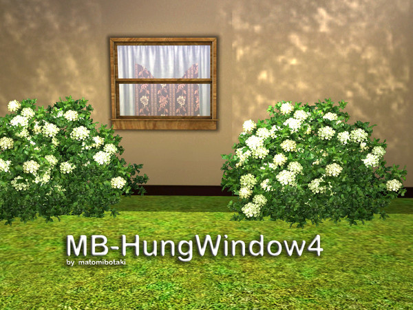 Sims 3 — MB-HungWindow4 by matomibotaki — MB-HungWindow4 by matomibotaki, as a request in 2x1, new mesh.