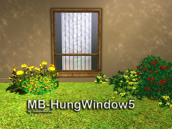 Sims 3 — MB-HungWindow5 by matomibotaki — MB-HungWindow5 by matomibotaki, as an request 2x2 long, new mesh.