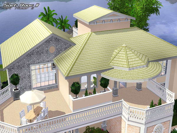 Sims 3 — Soft Roof 2 by Pralinesims — By Pralinesims 