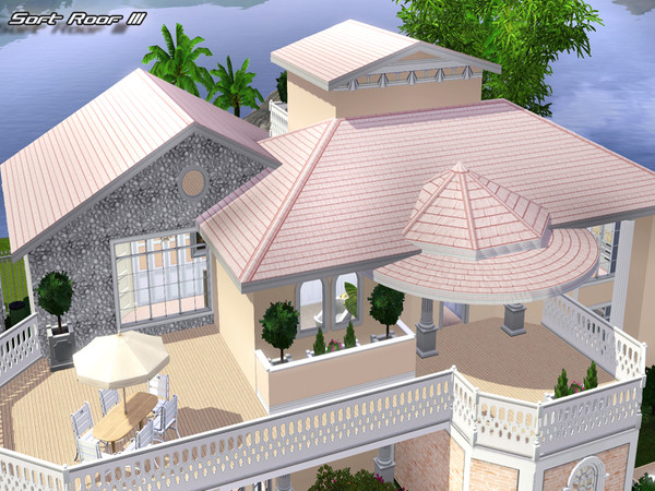 Sims 3 — Soft Roof 3 by Pralinesims — By Pralinesims