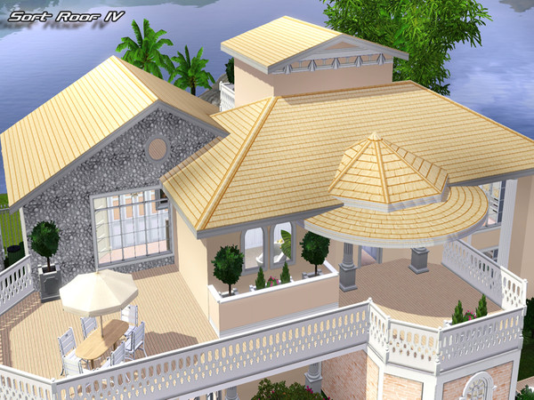 Sims 3 — Soft Roof 4 by Pralinesims — By Pralinesims
