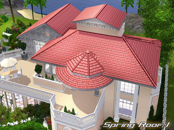 Sims 3 — Spring Roof I by TSR Archive — By Pralinesims for TSR