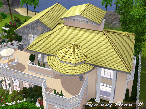 Sims 3 — Spring Roof II by TSR Archive — By Pralinesims for TSR