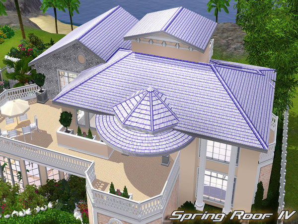 Sims 3 — Spring Roof IV by TSR Archive — By Pralinesims for TSR