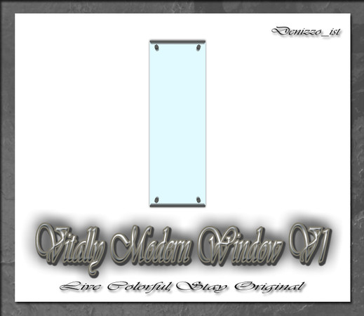 Sims 3 — Vitally Modern Window V1 by denizzo_ist — 12 New Meshes Vitally Modern Window and Door Set 2 Recolorable parts I