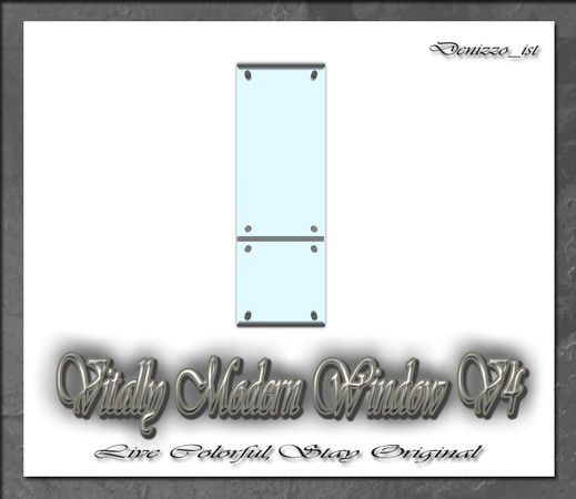 Sims 3 — Vitally Modern Window V4 by denizzo_ist — 12 New Meshes Vitally Modern Window and Door Set 2 Recolorable parts I