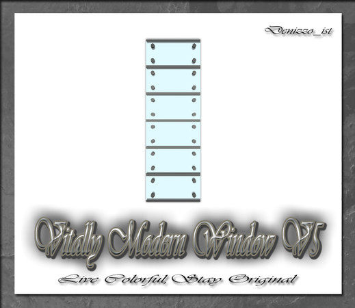 Sims 3 — Vitally Modern Window V5 by denizzo_ist — 12 New Meshes Vitally Modern Window and Door Set 2 Recolorable parts I