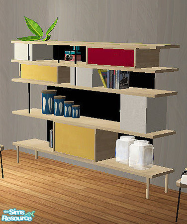 Sims 2 — skunkfunk - bookcase by steffor — 