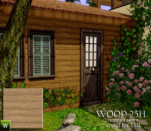Sims 3 — Wood Pattern25H. by ayyuff — wood pattern25H.
