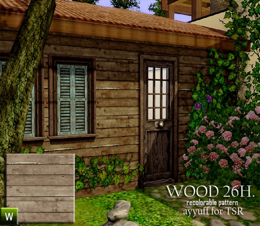 Sims 3 — Wood Pattern26H. by ayyuff — Wood Pattern26H.