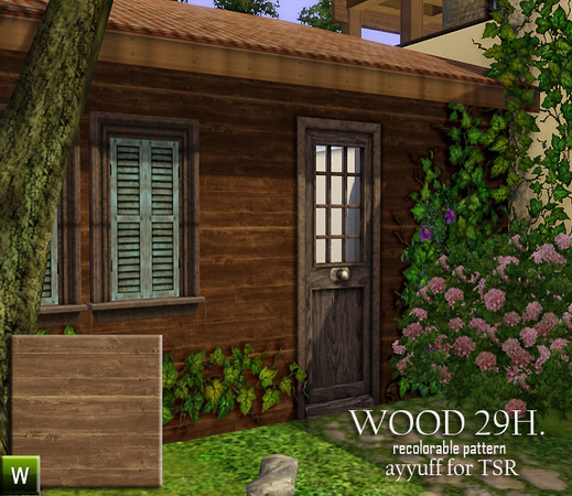 Sims 3 — Wood Pattern29H. by ayyuff — Wood Pattern29H.