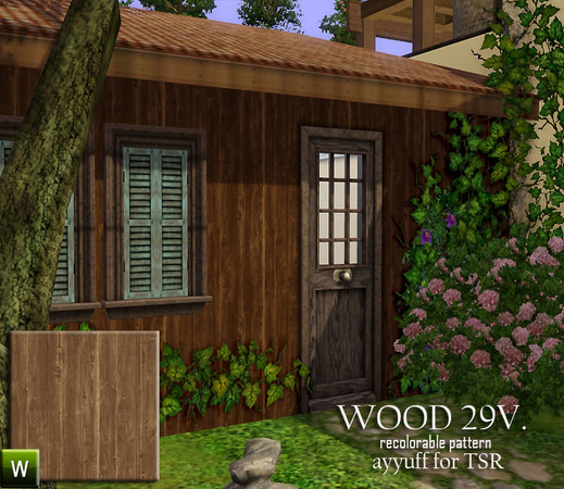 Sims 3 — Wood Pattern29V. by ayyuff — Wood Pattern29V.