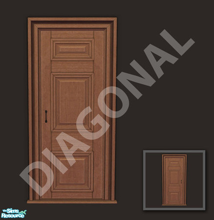 Sims 2 — Rejal Part 5 - Door 04 narrow diagonal by Murano — Diagonal version of Door 04 narrow.