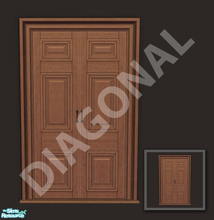 Sims 2 — Rejal Part 5 - Door 04 BASE diagonal by Murano — Diagonal version of Door 04 BASE.