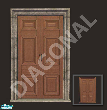 Sims 2 — Rejal Part 5 - Door 03 BASE diagonal by Murano — Diagonal version of Door 03 BASE.