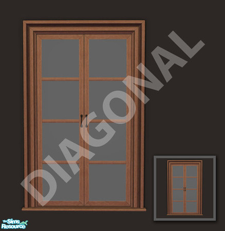 Sims 2 — Rejal Part 5 - Door 02 BASE diagonal by Murano — Diagonal version of Door 02 BASE.