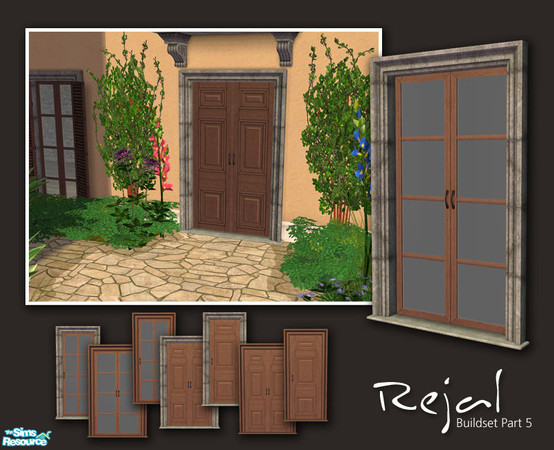 Sims 2 — Rejal Part 5 - Doors by Murano — This set contains a large number of different doors which belong to the Rejal