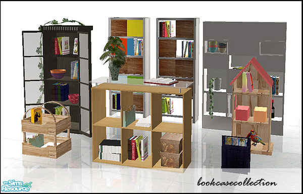 Sims 2 — Bookcasecollection by steffor — here are some bookcases for you ;-)