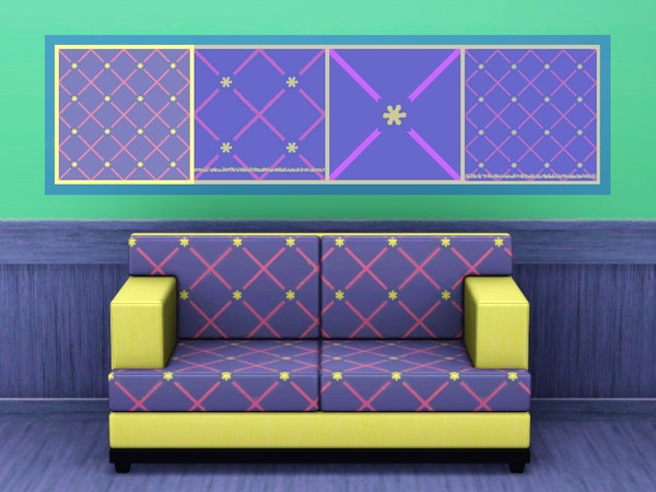 Sims 3 — Fun with Tiles Flowers 03 by Flovv — Lovely pattern with fun!