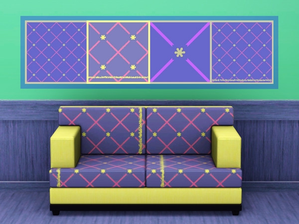 Sims 3 — Fun with Tiles Flowers 02 by Flovv — Lovely pattern with fun!