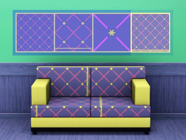 Sims 3 — Fun with Tiles Flowers 04 by Flovv — Lovely pattern with fun!