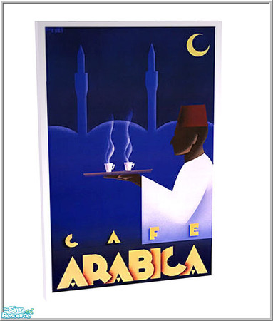 Sims 2 — sims1 rebuilds-part1 - B43 Cafe Arabica Painting by Birgit43 — 
