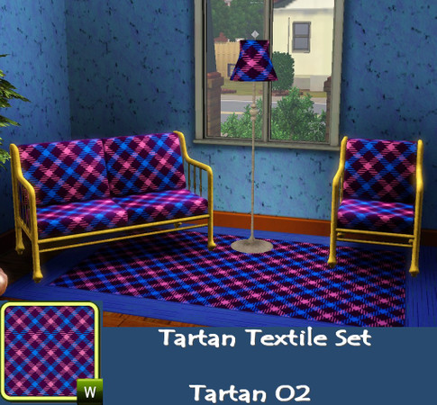 Sims 3 — Tartan Textile Set-Tartan 02 by allison731 — By allison731 www.thesimsresource.com One of the tartan patterns