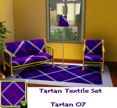 Sims 3 — Tartan Textile Set-Tartan 07 by allison731 — By allison731 www.thesimsresource.com One of the tartan patterns