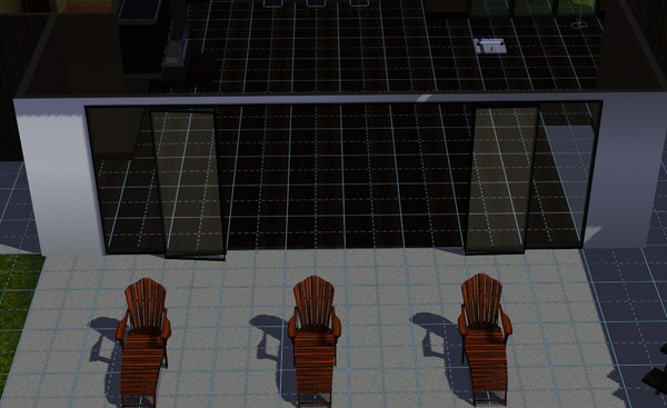 Sims 3 — Modern Folding windows/arch. by oldmember_F5544 — This set is used to create modern open spaces. Use the Folding