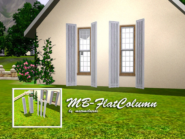Sims 3 — MB-FlatColumn by matomibotaki — MB-FlatColumn, new mesh by matomibotaki, recolorable. Use it as a column or a