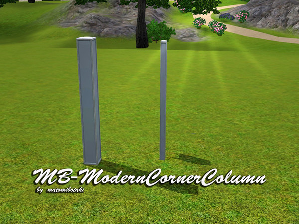 Sims 3 — MB-ModernCornerColumn by matomibotaki — MB-ModernCornerColumn, new mesh modification by matomibotaki.Smaller