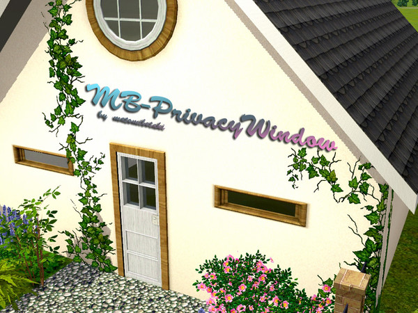 Sims 3 — MB-PrivacyWindow by matomibotaki — MB-PrivacyWindow 2x1, new mesh modification by matomibotaki, recolorable.