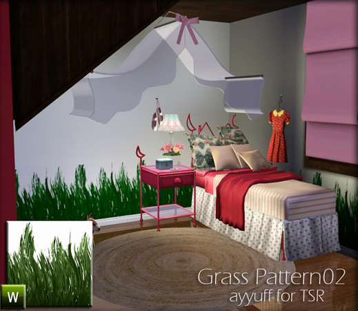 Sims 3 — Grass Pattern02 by ayyuff — re-colorable pattern