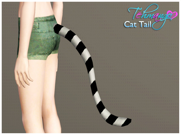 Sims 3 — Tehmango Cat Tai (Child) by tehmango2 — Cat Tail for child
