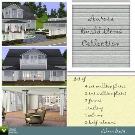 Sims 3 — Aurora column by Alxandra78 — This column, as a part of Aurora Build items Collection, will help you get just