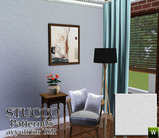 Sims 3 — Stucco Pattern05 by ayyuff — recolorable pattern